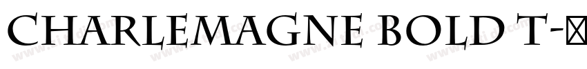 Charlemagne Bold T字体转换